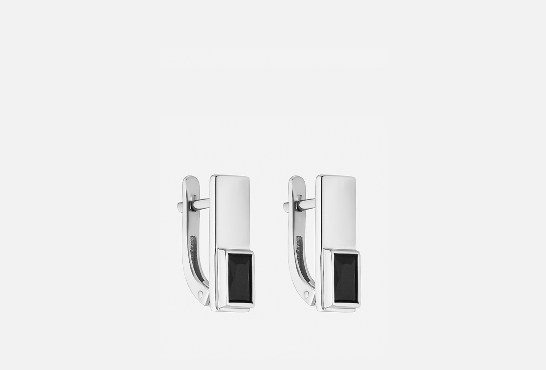 

Серьги серебряные SUN SOUL JWL, Стекло багет 2 шт