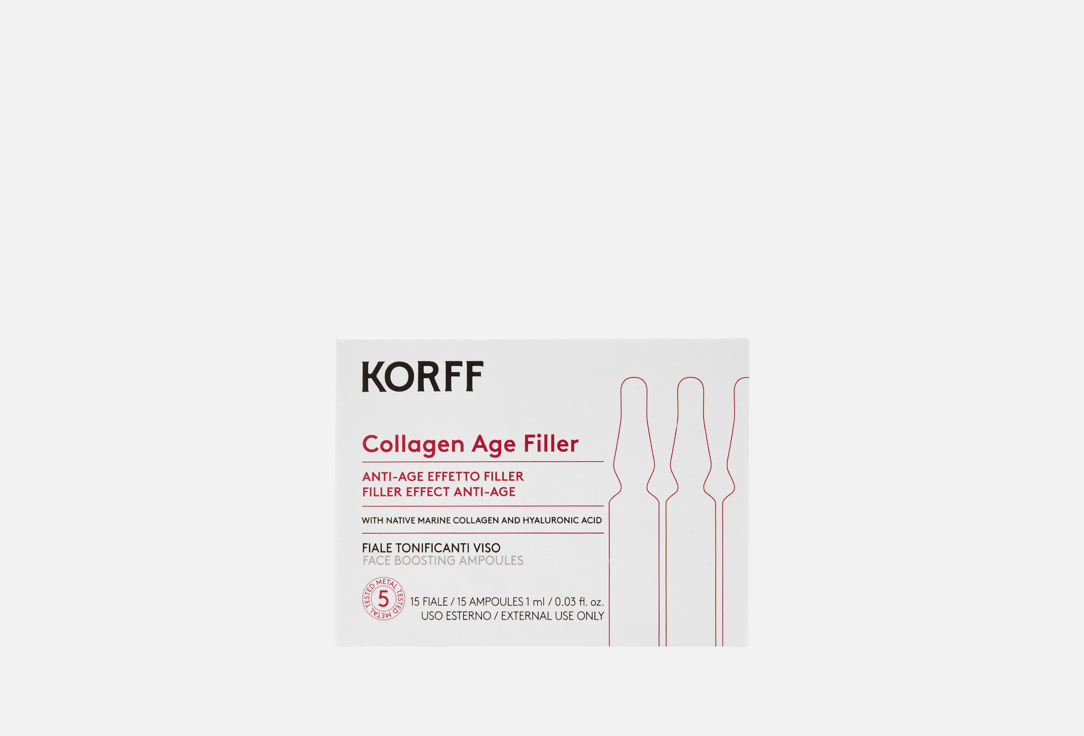 Изображение товара Омолаживающие ампулы для лица KORFF Collagen Age Filler EFFECT ANTI-AGE