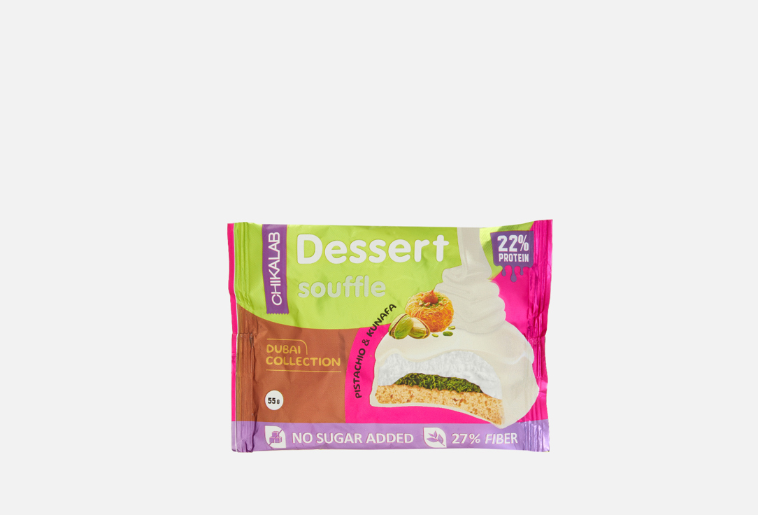 

Протеиновое печенье CHIKALAB, Фисташковое суфле с хрустящим тестом 55 г