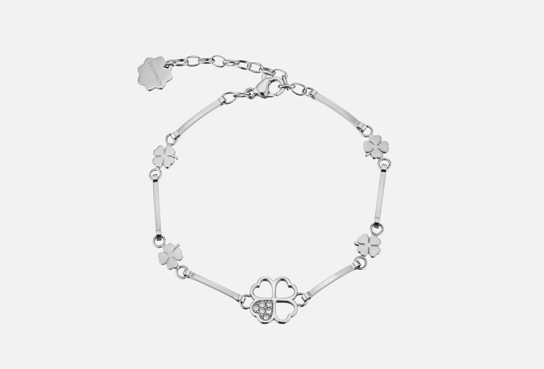 Изображение товара Браслет Brosway Chakra bhkb011 из нержавеющей стали с кристаллами и четырьмялистным клевером