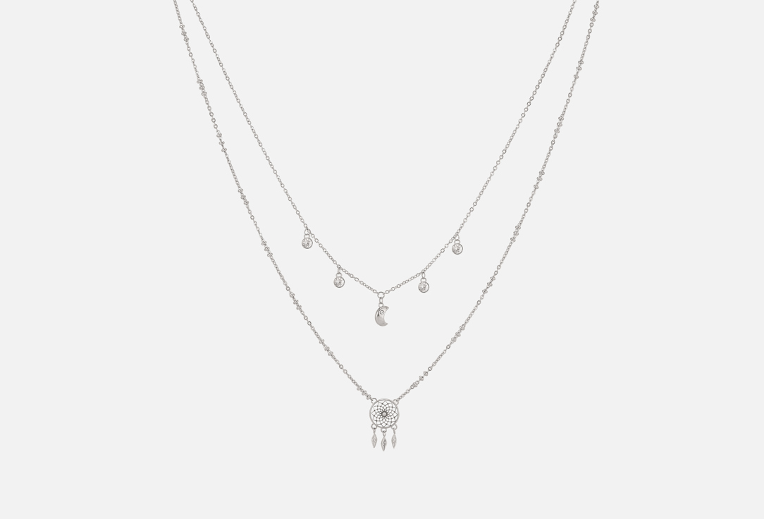 Изображение товара Колье Brosway Chakra bhkn066 из нержавеющей стали с кристаллами и символикой ловец снов
