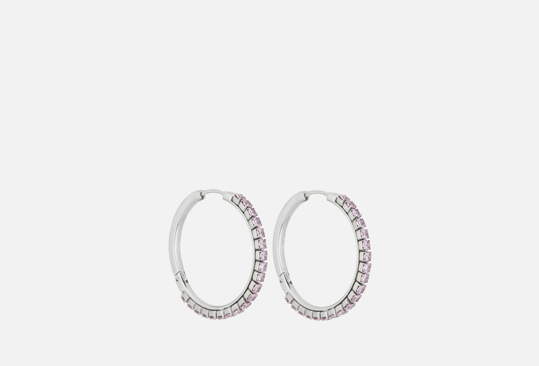 Изображение товара Серьги-хупы Brosway Desideri из нержавеющей стали с кубическим цирконием 32,2 мм