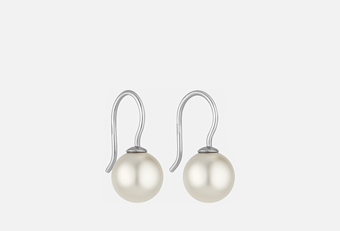 Изображение товара Cерьги серебряные Ti Sento Pearl белый жемчуг платина