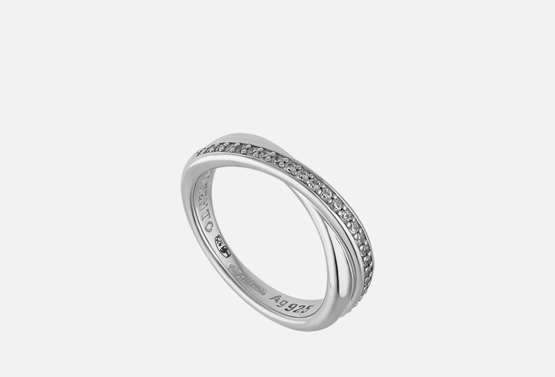 Изображение товара Кольцо серебряное Ti Sento Cross-over фианит платина