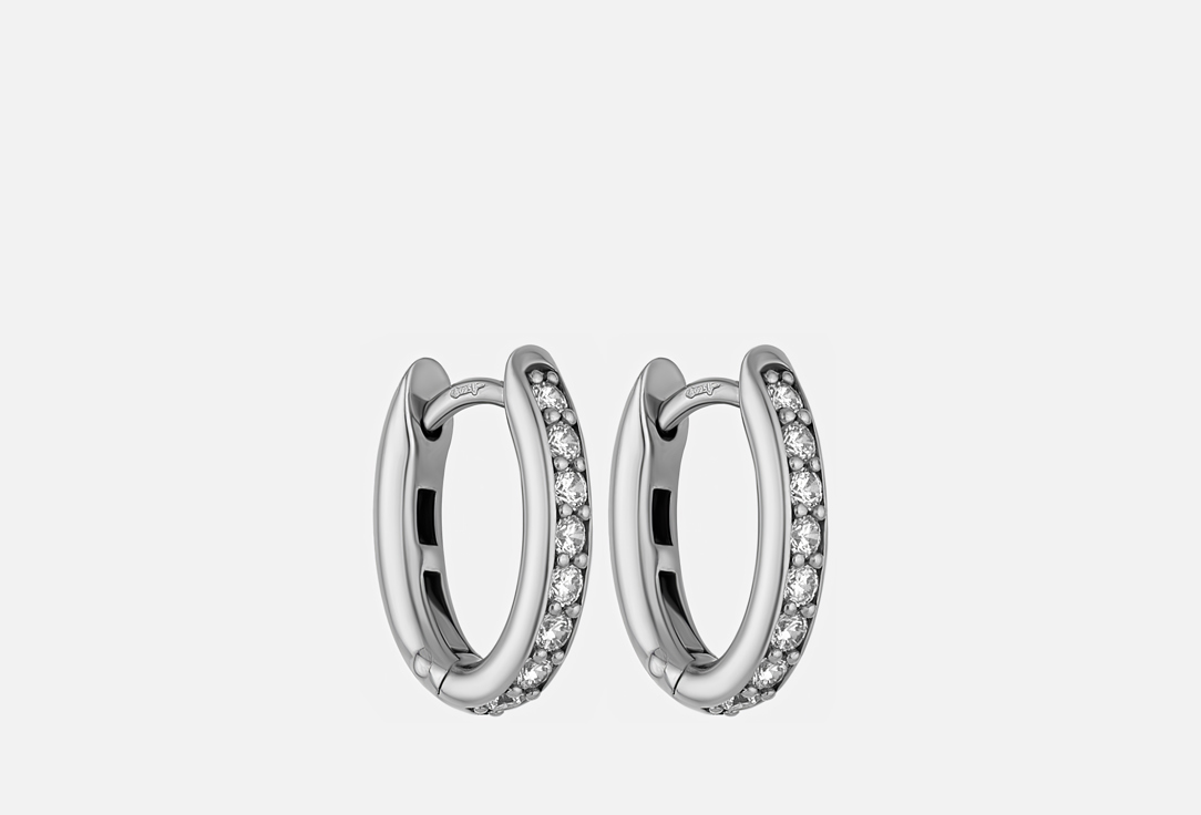 Изображение товара Cерьги серебряные Ti Sento The classics фианит платина