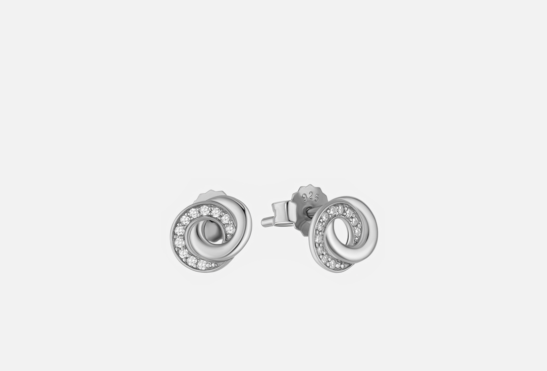 Изображение товара Cерьги серебряные Ti Sento Cross-over фианит платина