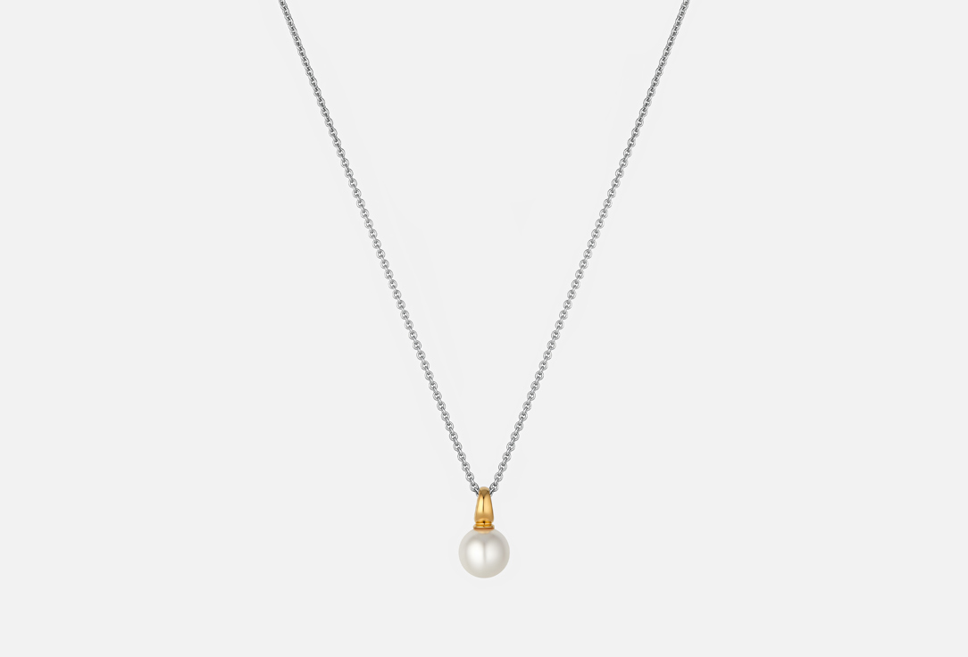 Изображение товара Колье серебряное Ti Sento Pearl белый жемчуг золото
