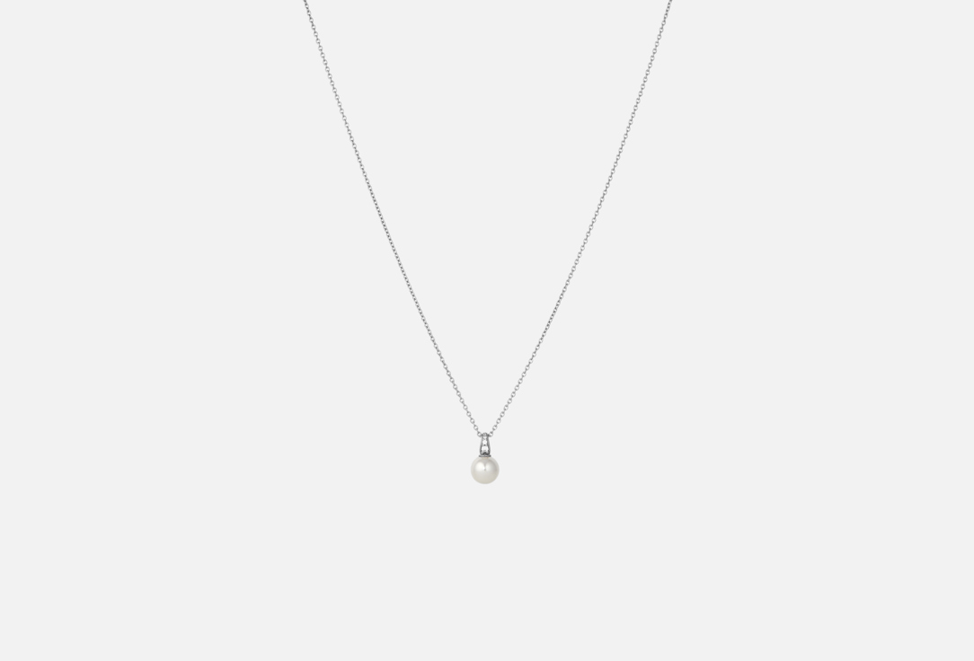 Изображение товара Колье серебряное Ti Sento Pearl белый жемчуг фианит платина