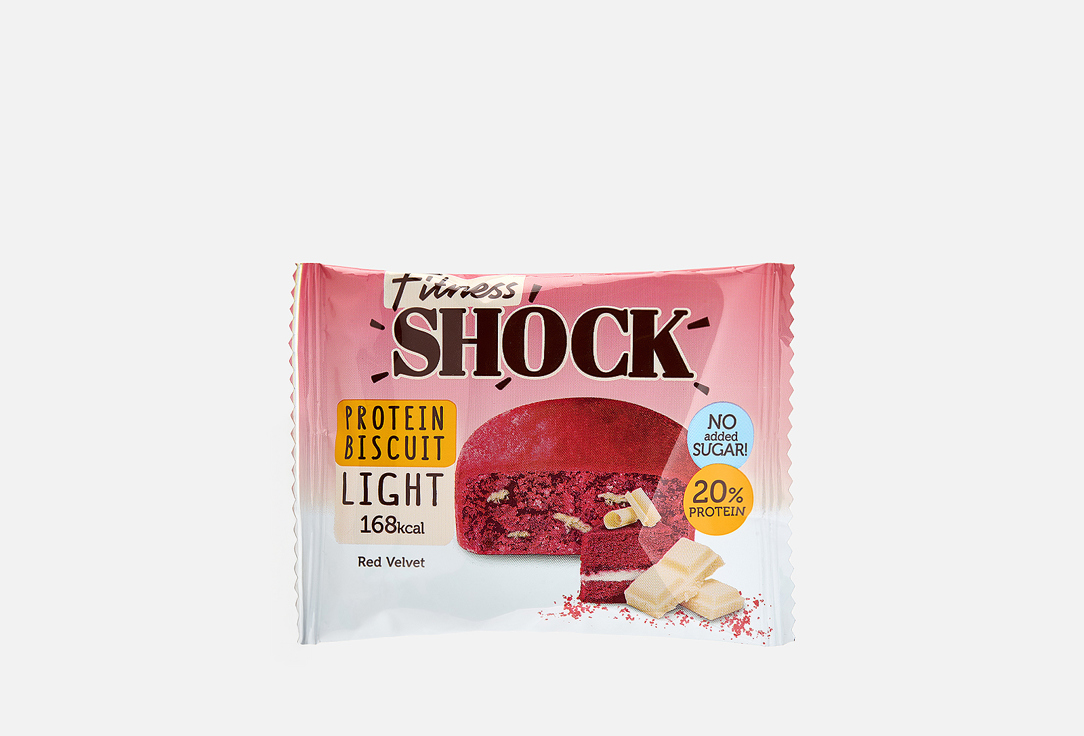 Изображение товара протеиновый бисквит FitnesShock Рэд-велюр