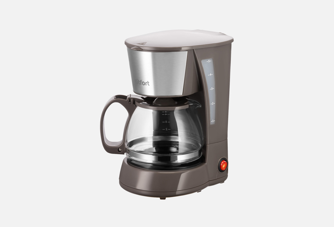 Изображение товара Кофеварка Kitfort КТ-7395 капельная с стеклянным кофейником 0,6л, простое управление