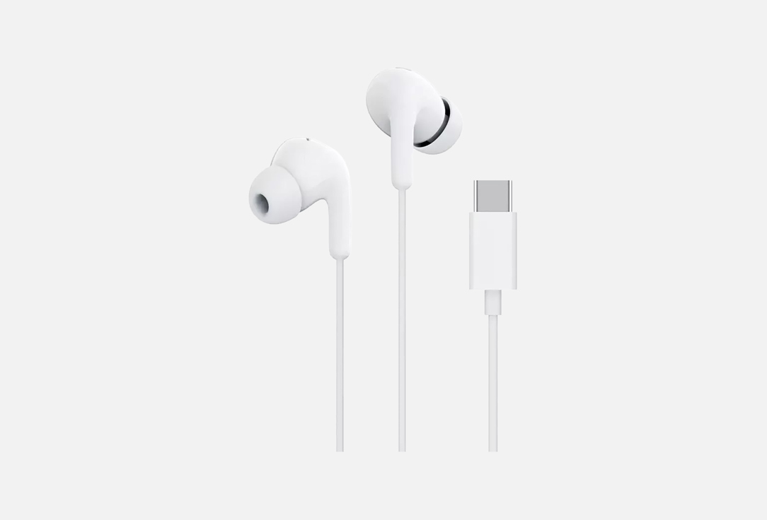 Изображение товара Наушники Xiaomi Type-C Earphones White M2413E1 с активным шумоподавлением