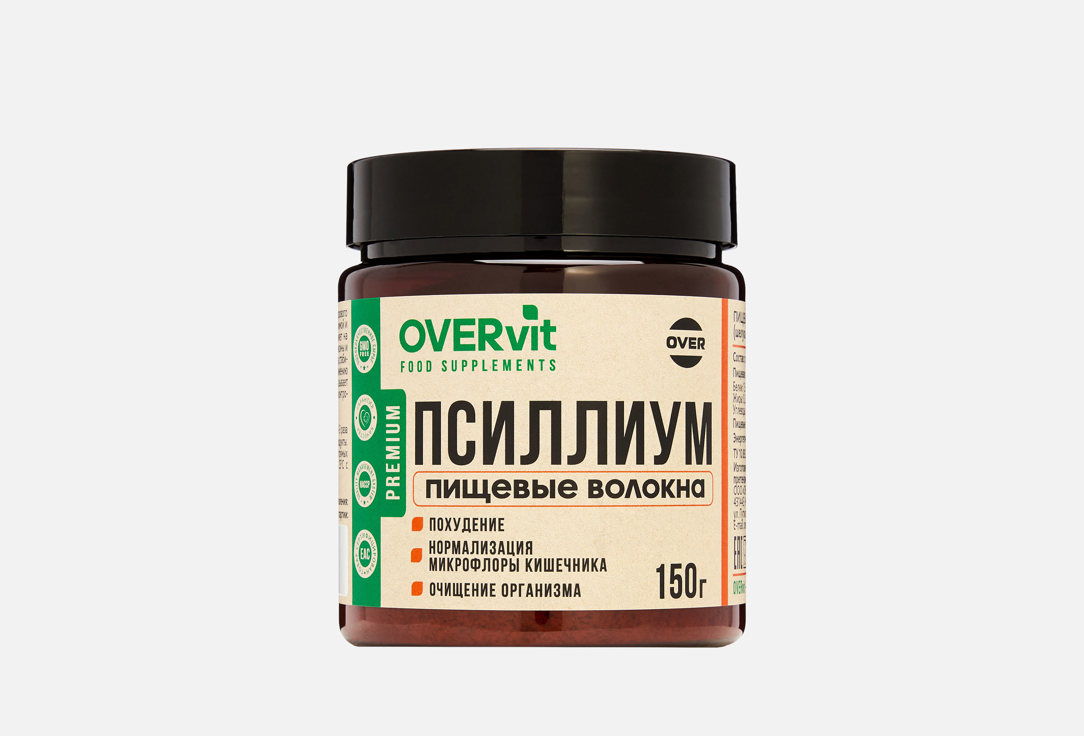 Изображение товара БАД для поддержки пищеварения OVER Псиллиум в порошке