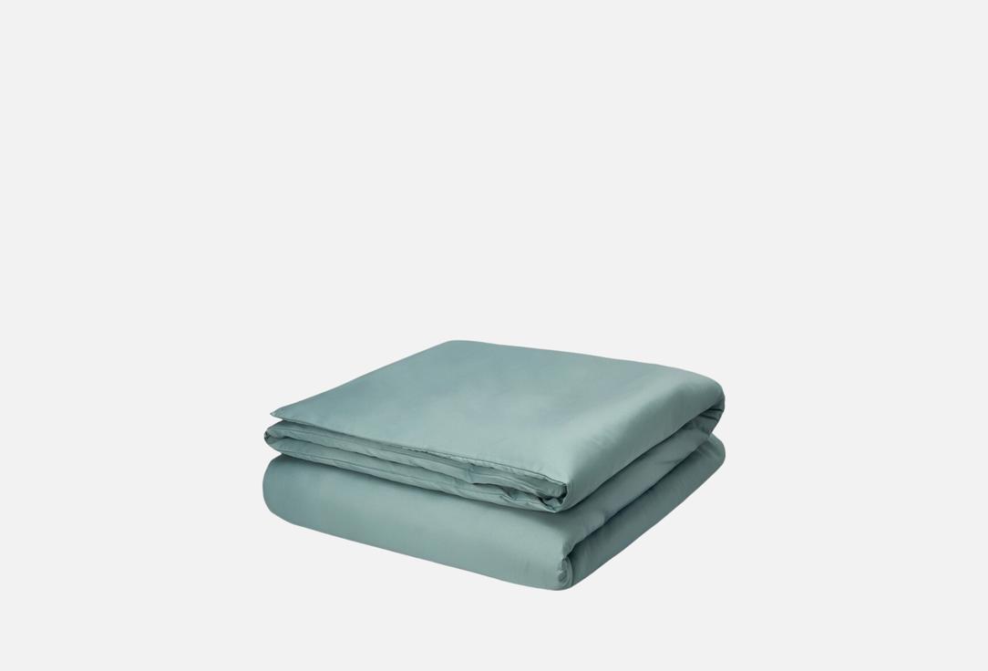 Изображение товара Пододеяльник Feresa Hygge OLAND 175x215 см сатин хлопок лиоцелл серо-бирюзовый