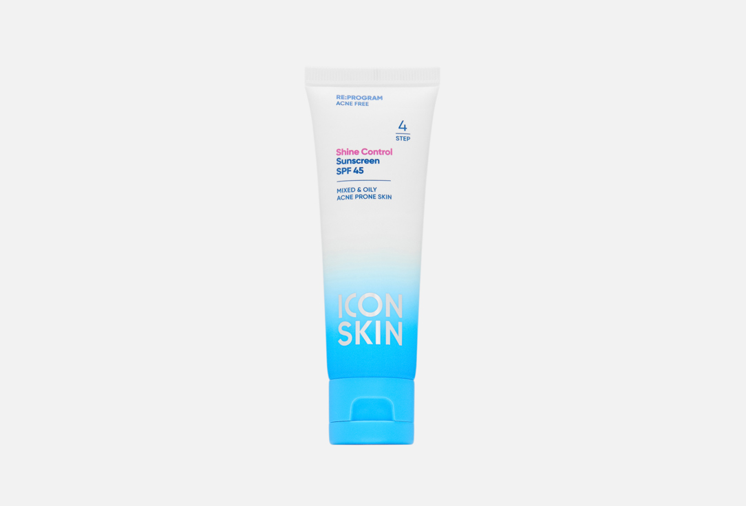 Изображение товара Солнцезащитный крем для лица SPF 45 ICON SKIN Shine Control