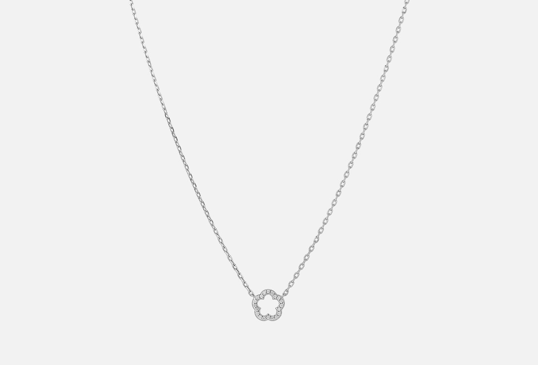 Изображение товара Нежное серебряное колье the Si Flower с фианитами