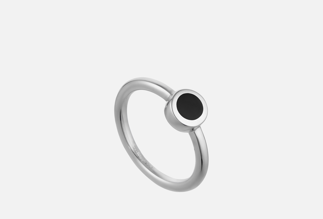 Изображение товара Кольцо серебряное the Si Черная эмаль