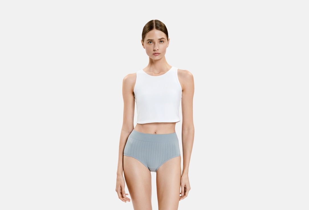 Изображение товара Трусы R&S с высокой посадкой серые для женщин