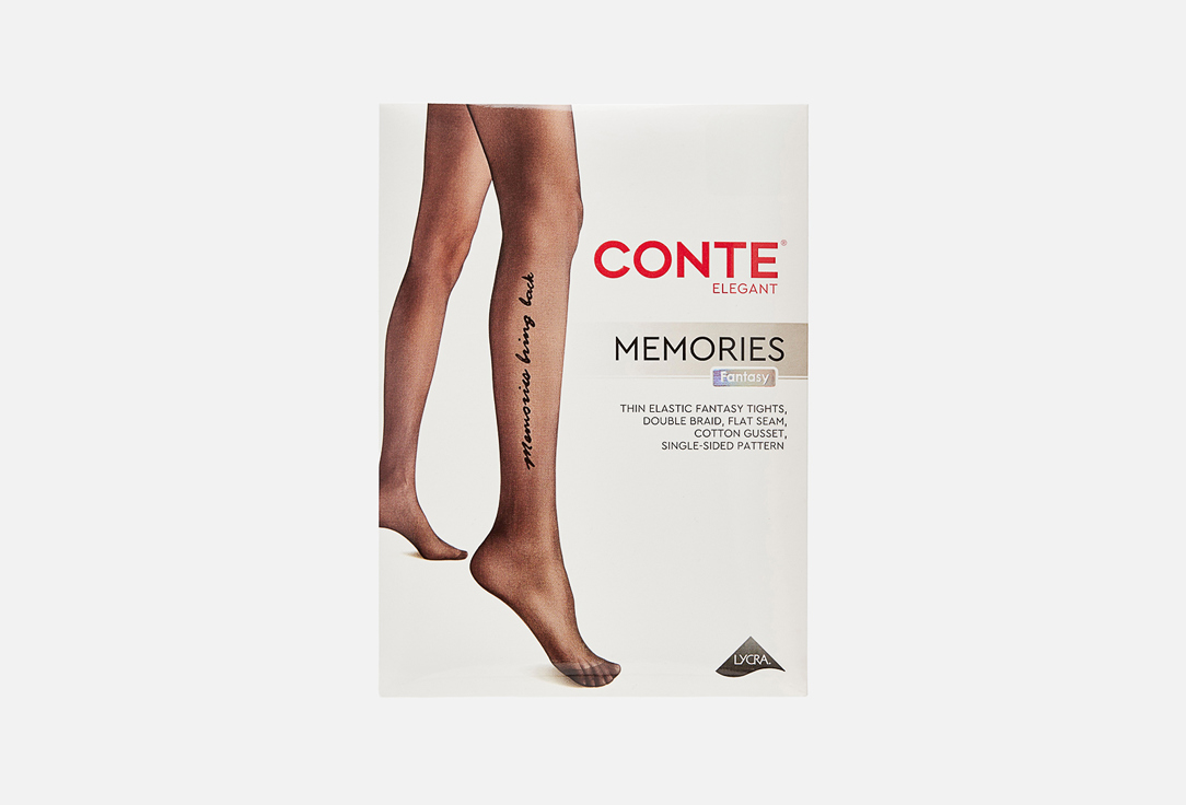 Изображение товара Женские колготки CONTE ELEGANT Fantasy Memories 30 den nero с рисунком