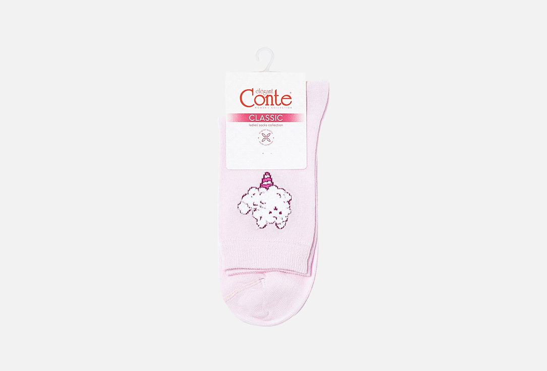 Изображение товара Женские носки CONTE ELEGANT светло-розовые CLASSIC