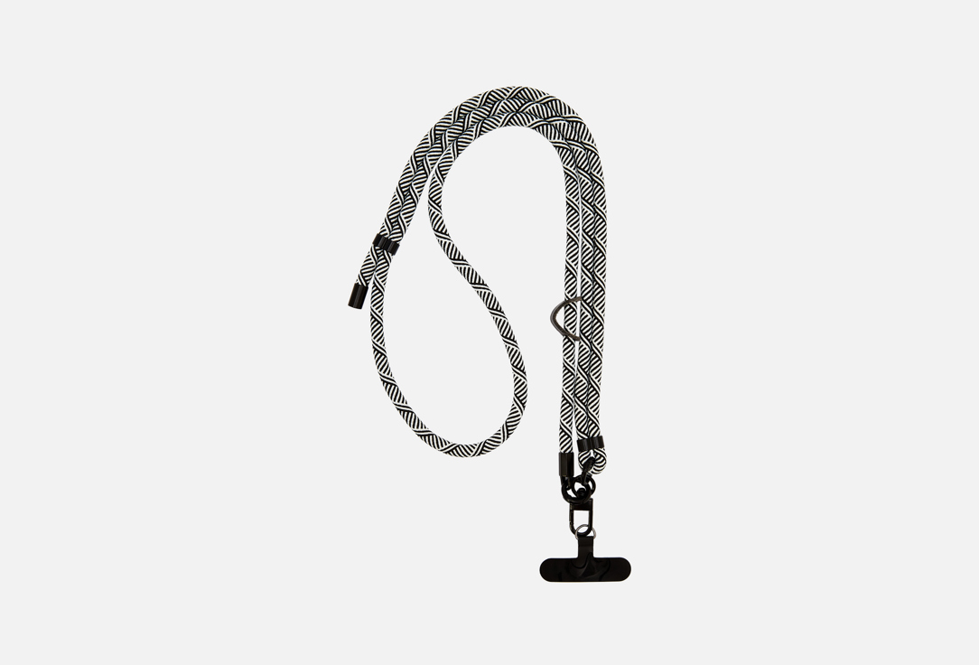 Изображение товара Шнурок-держатель для телефона Uni черно-белый