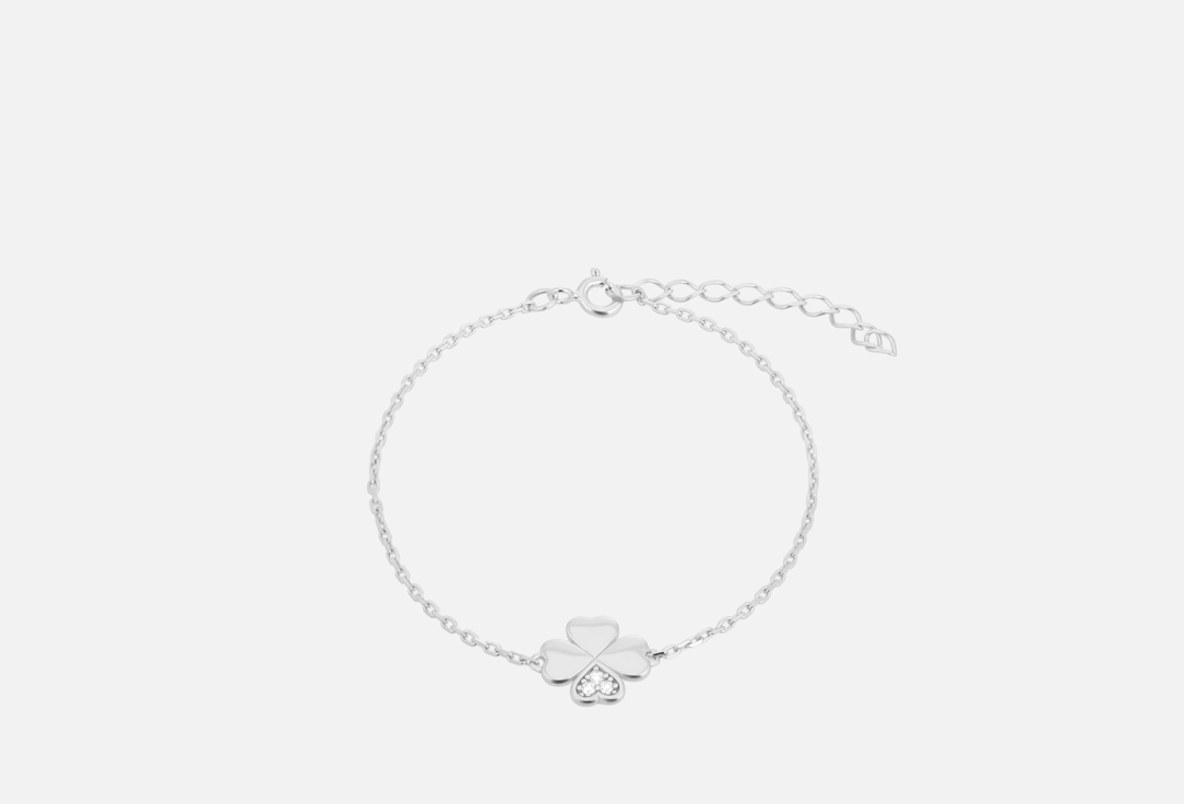 Изображение товара Женский серебряный браслет BALTSILVER с символом Клевер регулируемый
