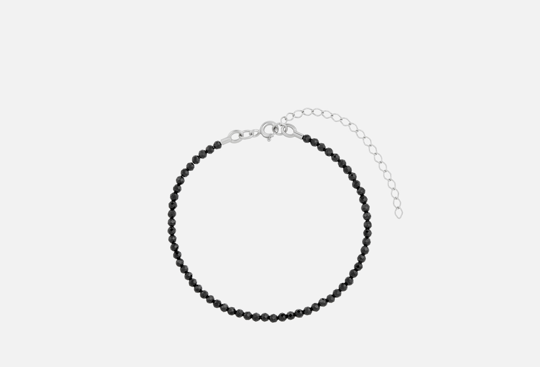 Изображение товара Серебряный браслет с черной шпинелью BALTSILVER 925 пробы регулировка