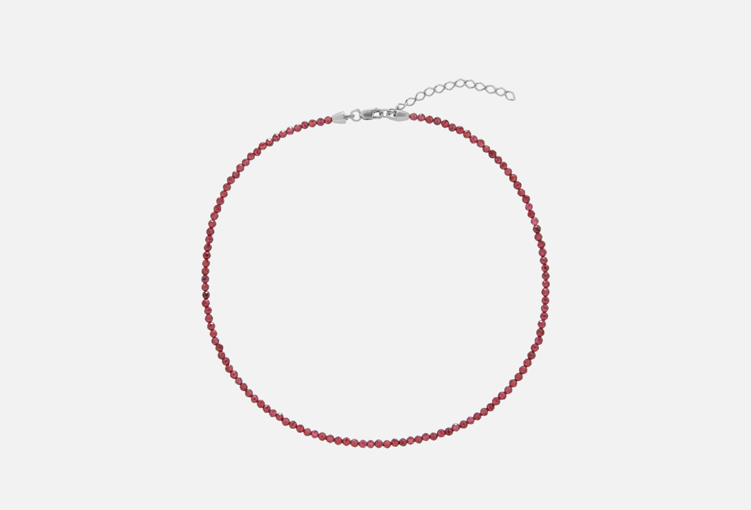 Изображение товара Серебряное колье с натуральным гранатом BALTSILVER для женщин минимализм стильное украшение