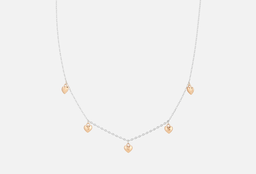 Изображение товара Колье серебряное BALTSILVER сердце позолота
