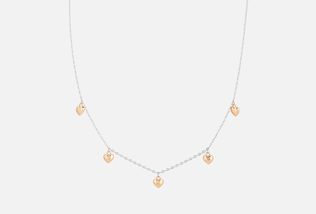 Изображение товара Колье серебряное BALTSILVER сердце позолота