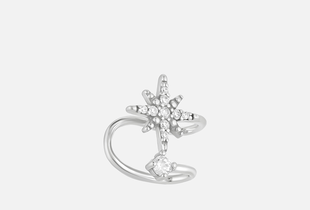 Изображение товара Кафф серебряный BALTSILVER Снежинка фианит