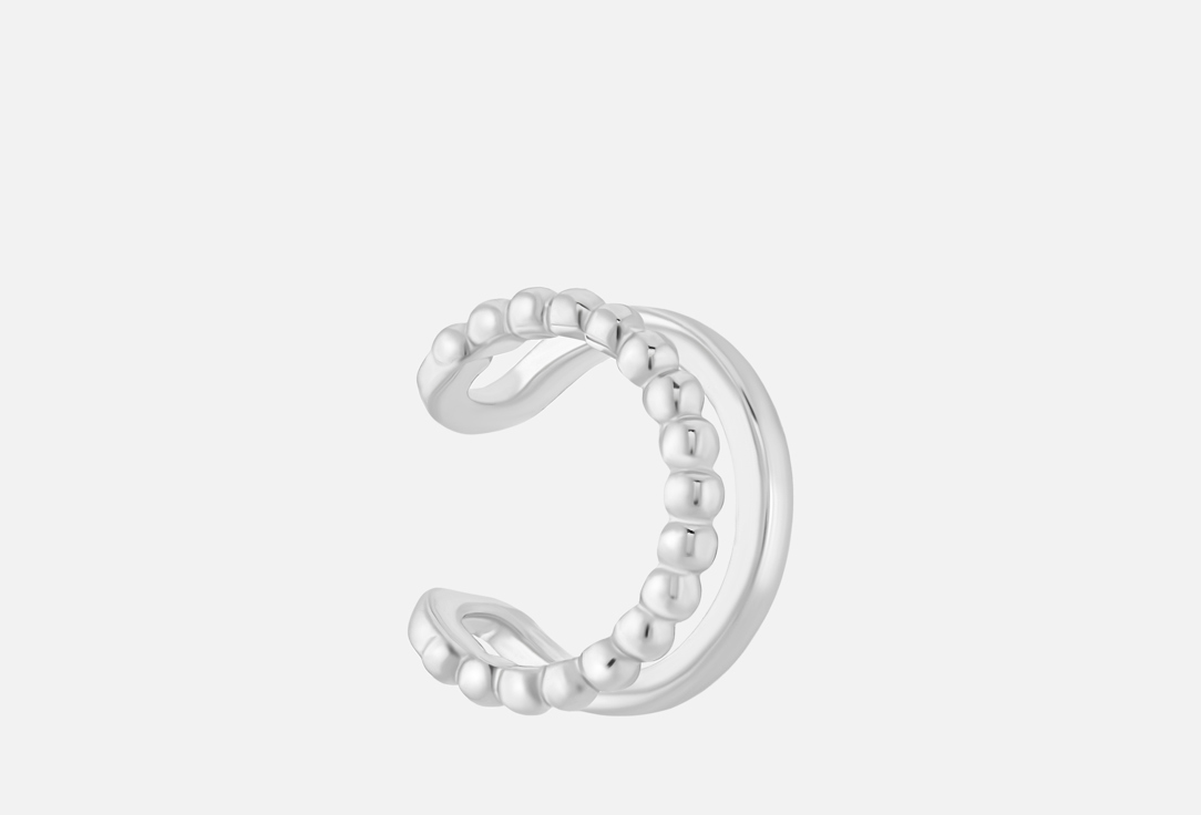 Изображение товара Серебряный кафф 925 пробы с фактурным узором и минималистичным дизайном для женщин