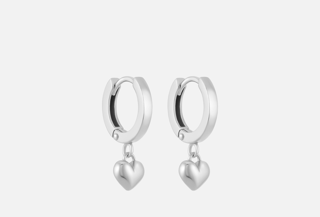 Изображение товара Серьги-кольца серебряные BALTSILVER Сердце