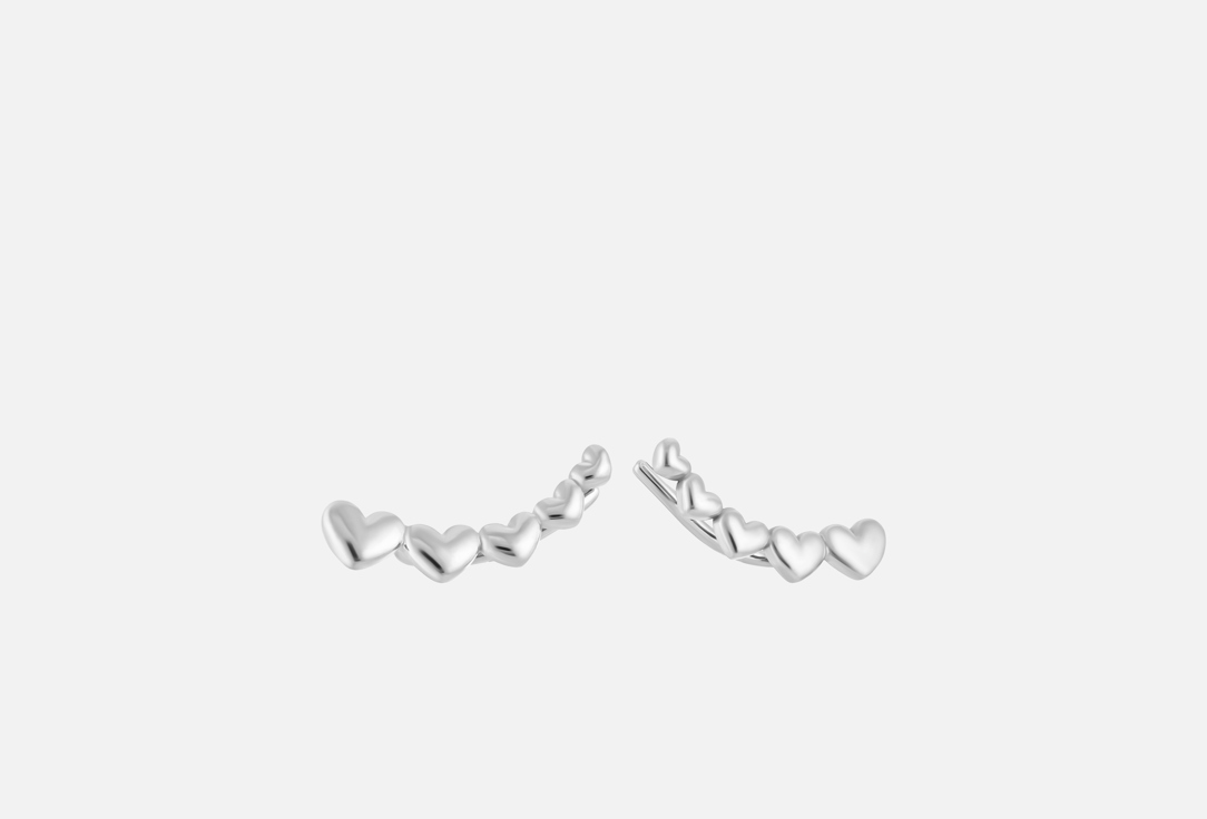 

Серьги серебряные BALTSILVER, Нежные сердца 2 шт