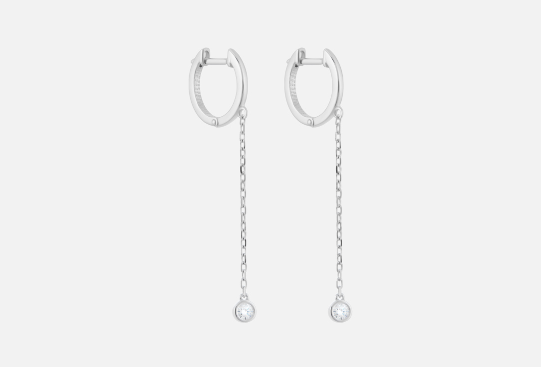 Изображение товара Cерьги-кольца серебряные BALTSILVER фианит