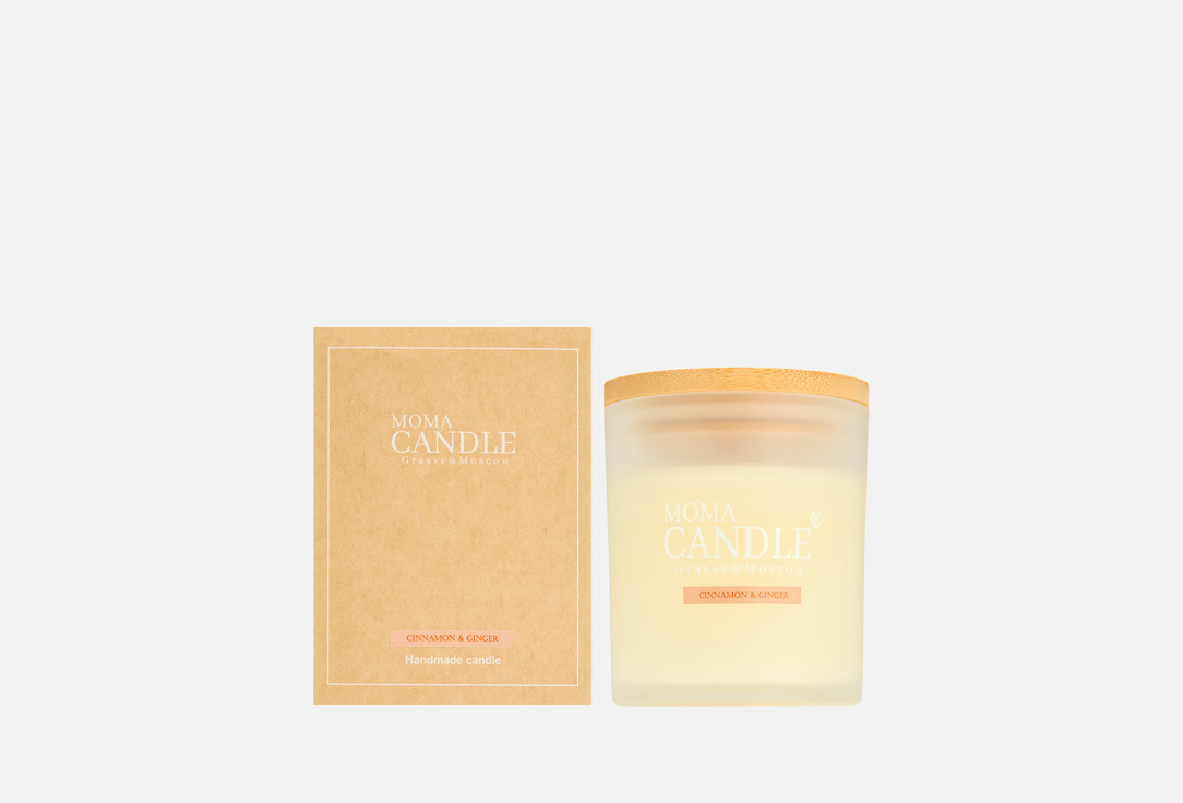 Изображение товара Ароматическая свеча MOMACANDLE Cinnamon & Ginger 230 г пряные гурманские ноты для уюта