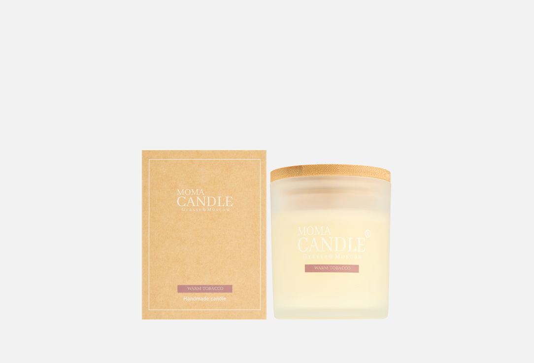 Изображение товара Ароматическая свеча MOMACANDLE Warm Tobacco 230 г пряный аромат