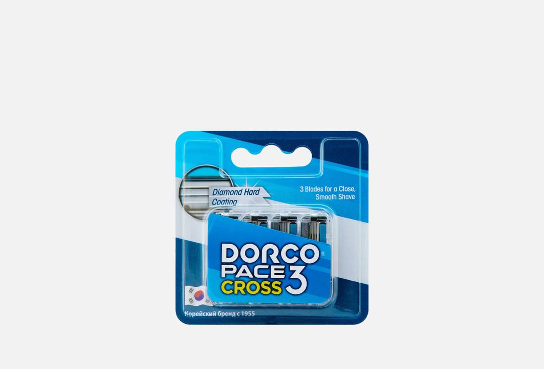 

Сменные кассеты для бритвы DORCO, Pace 3 Cross 4 шт