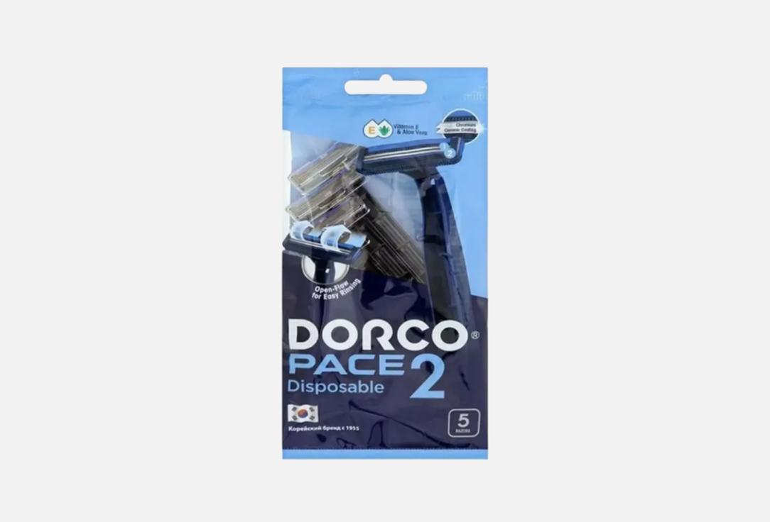 

Одноразовые станки для бритья DORCO, Pace 2 Disposable 5 шт