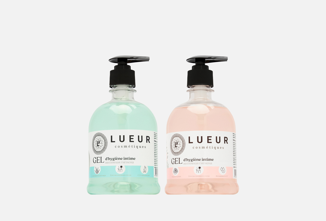 Изображение товара Набор гелей для интимной гигиены Lueur rose extract and D-panthenol, aloe vera extract