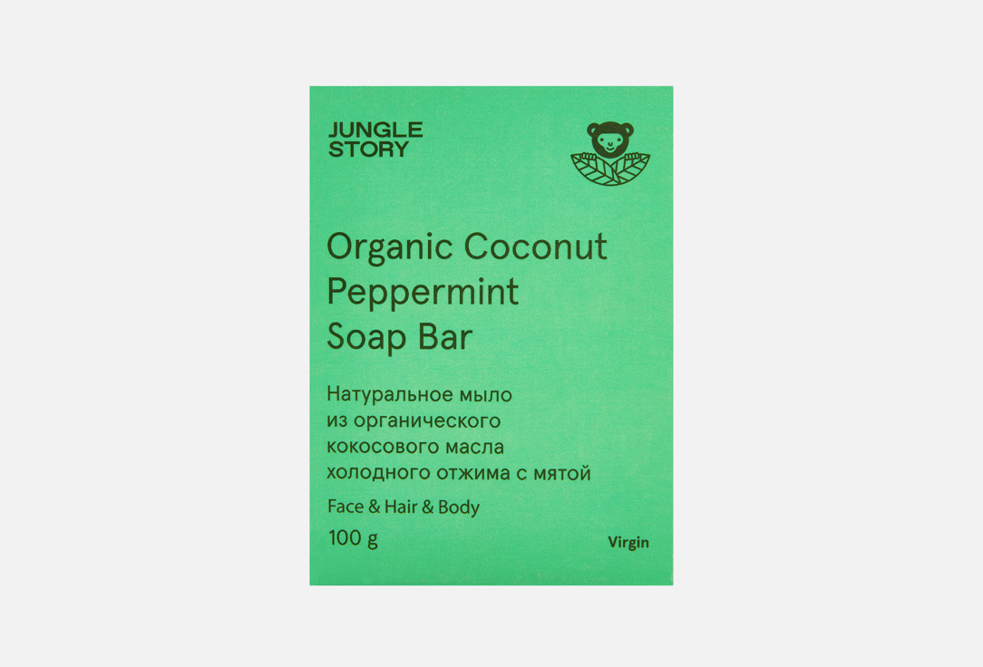 Изображение товара Твердое мыло для рук и тела Jungle Story Organic coconut with mint