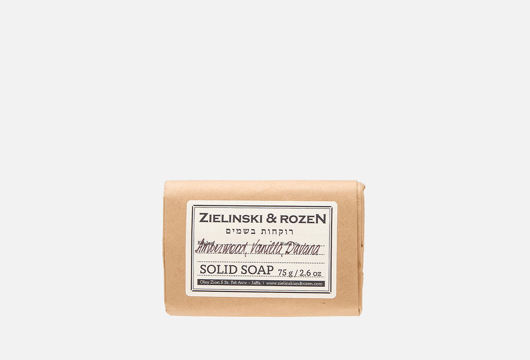 

Мыло для тела ZIELINSKI & ROZEN, Amberwood, Vanilla, Davana 75 г