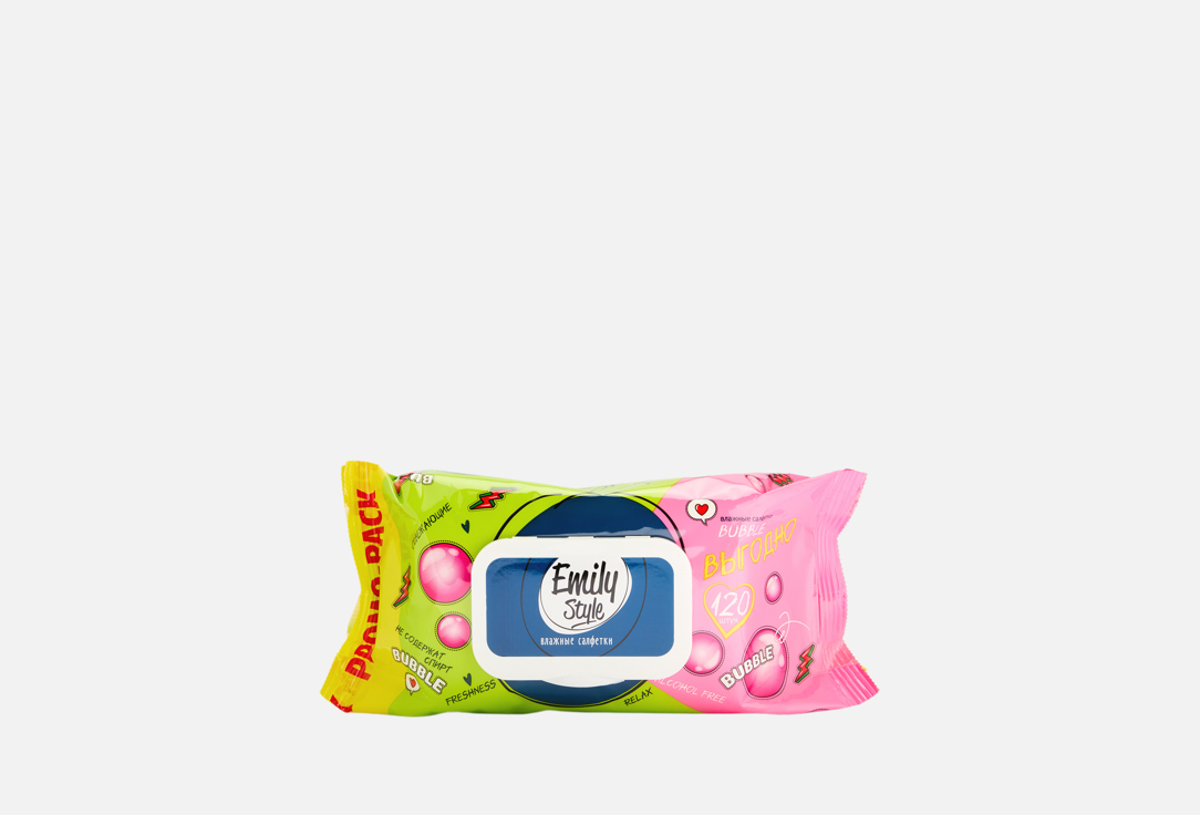 

Влажные салфетки EMILY STYLE, Bubble 120 шт