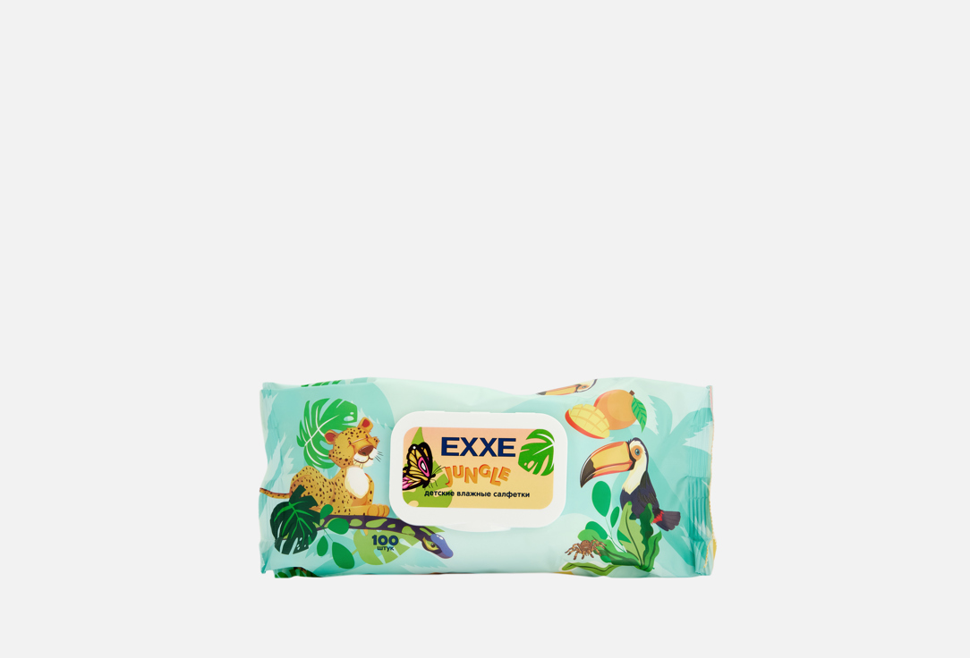 Изображение товара Влажные салфетки для детей Exxe Джунгли Микс манго