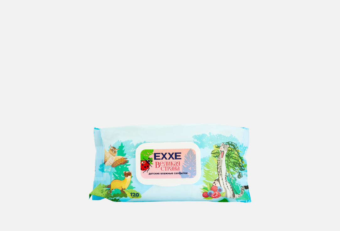 Изображение товара Влажные салфетки для детей Exxe Великая страна ягодный микс 72 шт