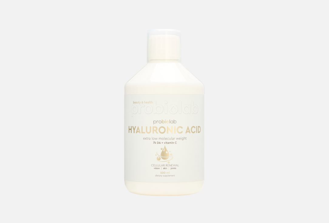 Изображение товара БАД для здоровья кожи, волос и ногтей PROBIOLAB Гиалуроновая кислота и витамин C в жидкости