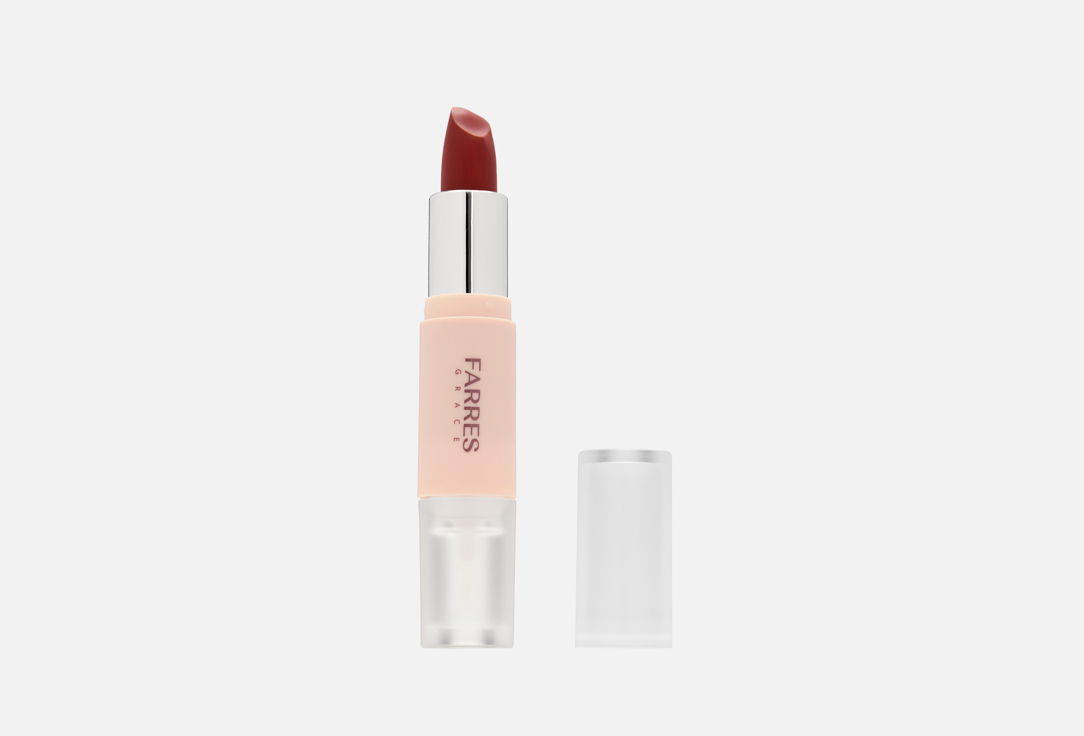 Изображение товара Губная помада FARRES Matte lipstick raincoat 2 в 1 с матовым и глянцевым финишем 5.1 г