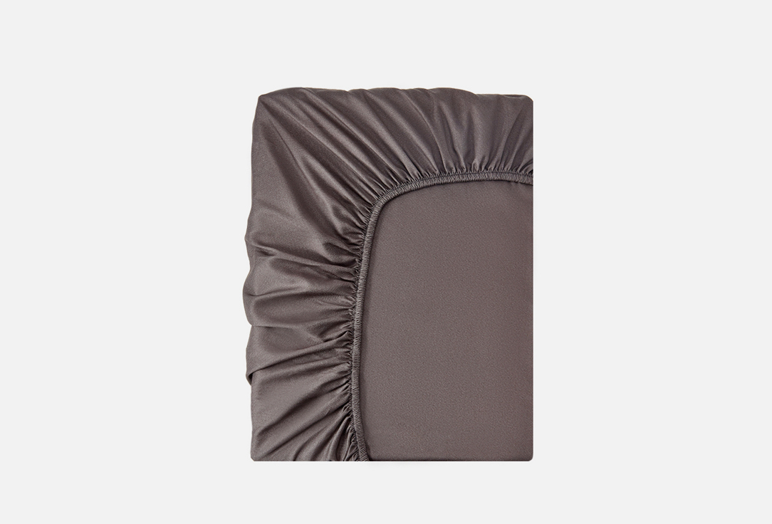 Изображение товара Простыня на резинке Soft Silver Серый космос, 160х200