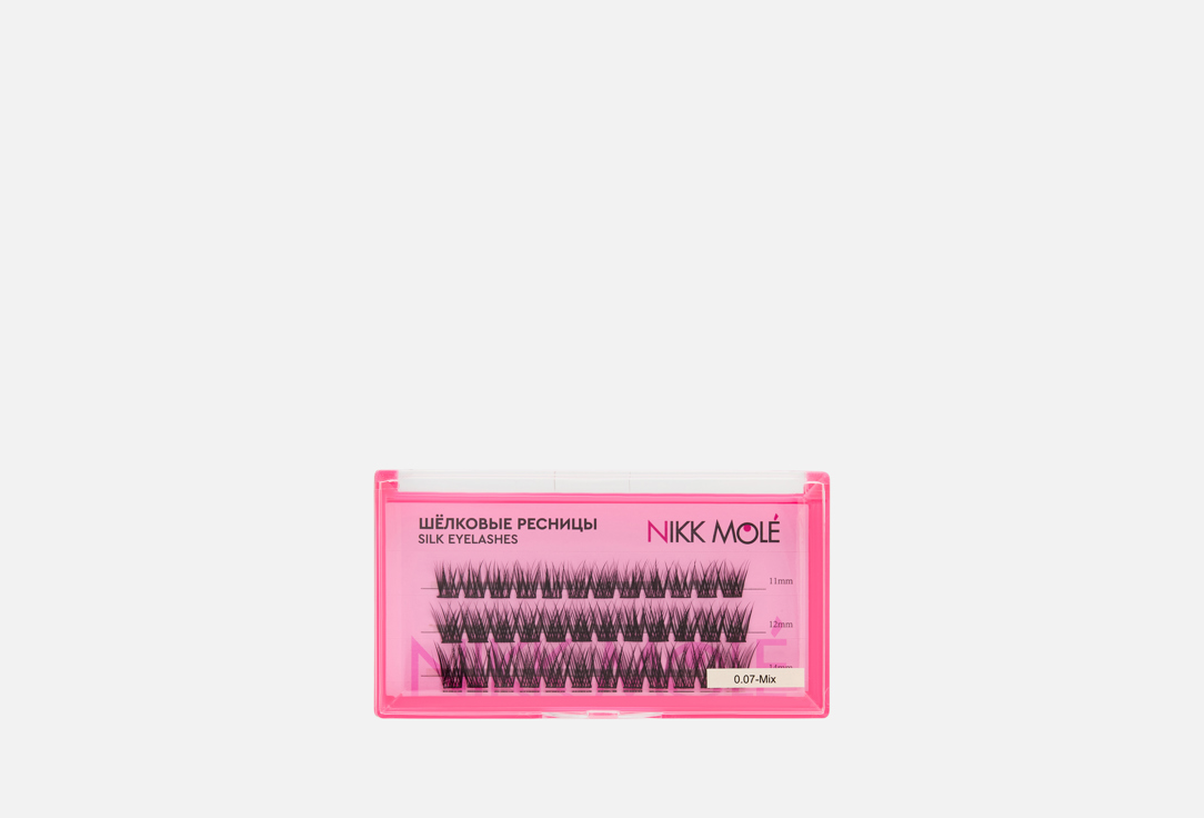 Изображение товара Накладные ресницы NIKK MOLE Sexy с длинами 11 12 14 мм для естественного взгляда