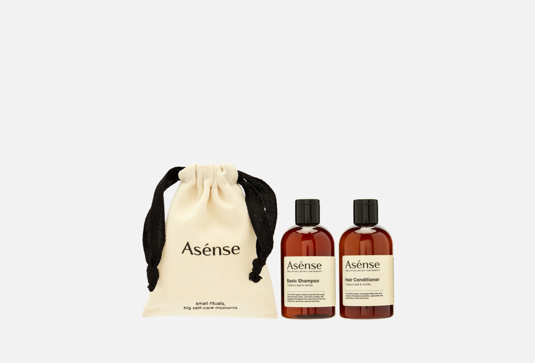 Изображение товара Дорожный набор средств для волос Asense Tobacco leaf & Vanilla