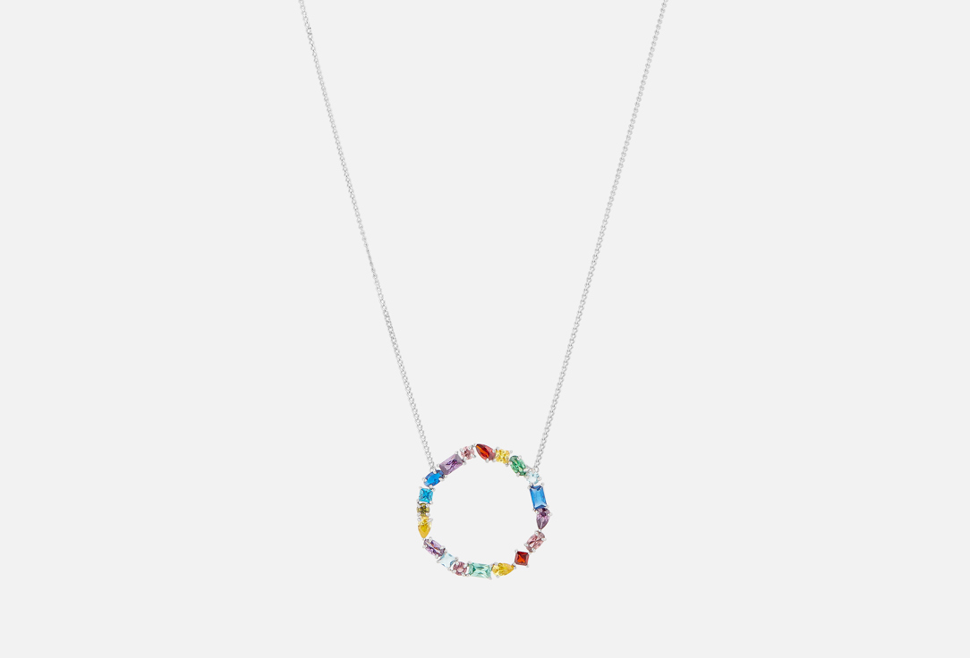 

Колье серебряное АЛЬТАРИЯ, Радужный круг 1 шт